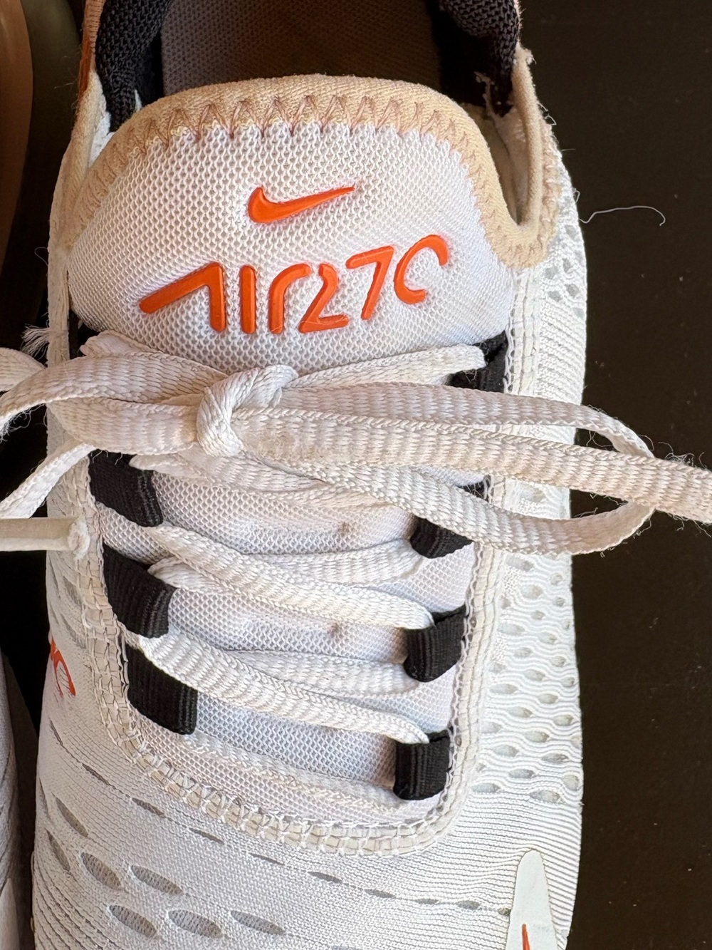 Nike Air Max 270 White Burnt Sunrise Women’s Sneakers Size 8 - Picture 7 of 15